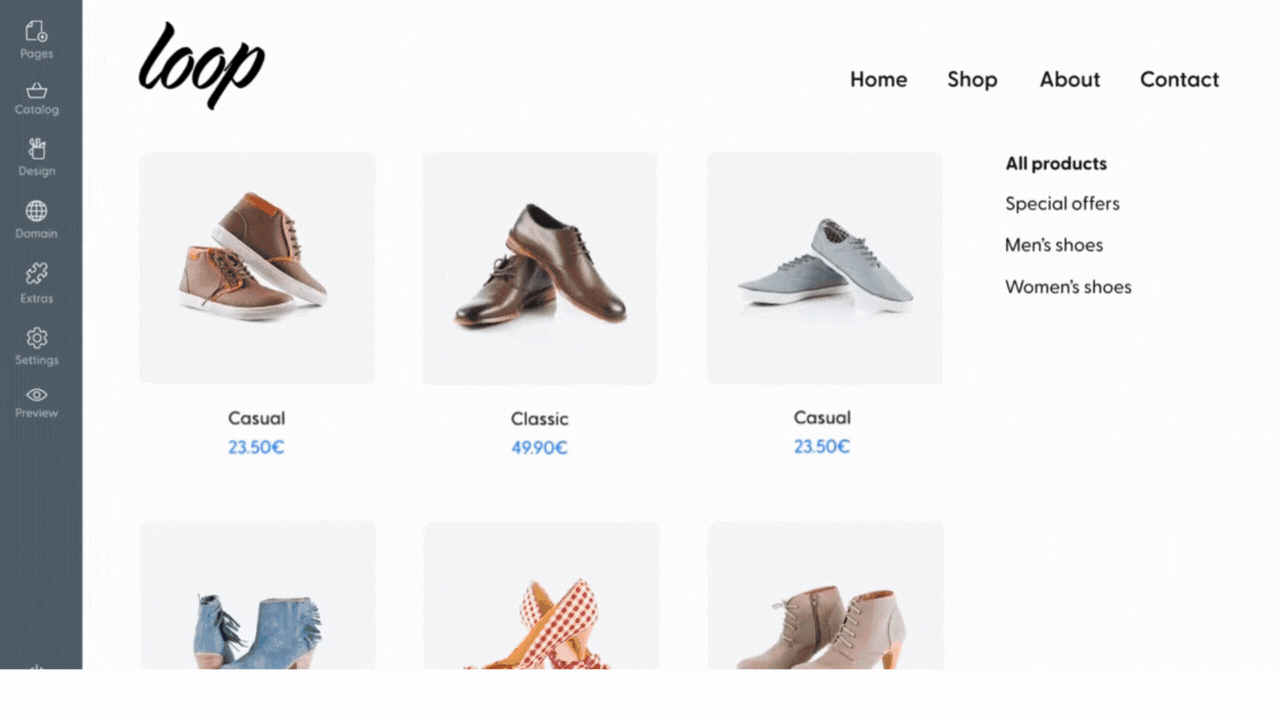 Plataforma de creación de sitios web